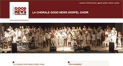 Desktop Screenshot of goodnewsgospelchoir.fr